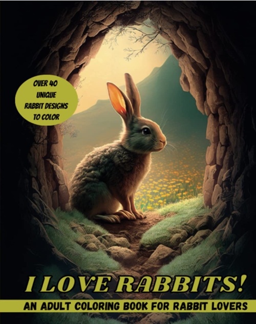 I Love Rabbits Coloring Book